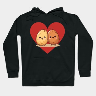 Kawaii Potato, valentines day, love you Hoodie